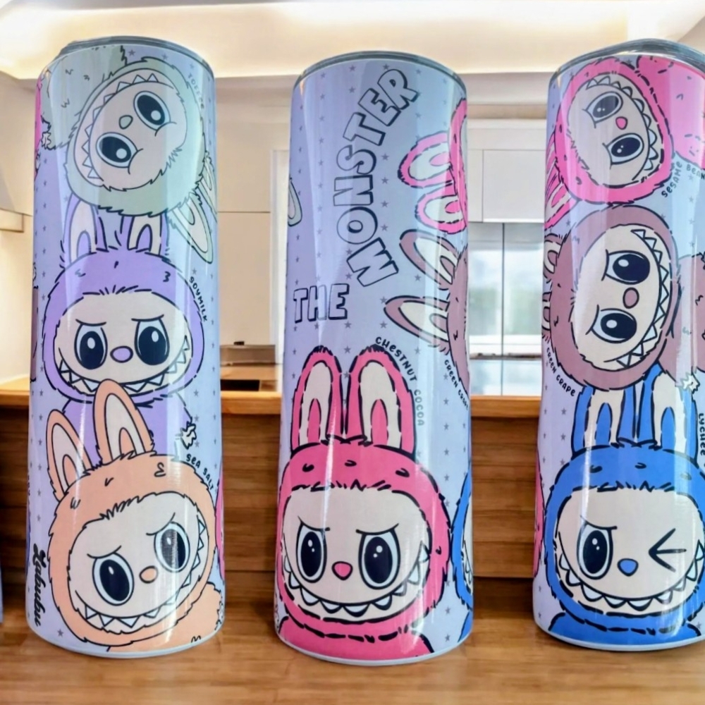 Colorful Monster Themed Tumblers